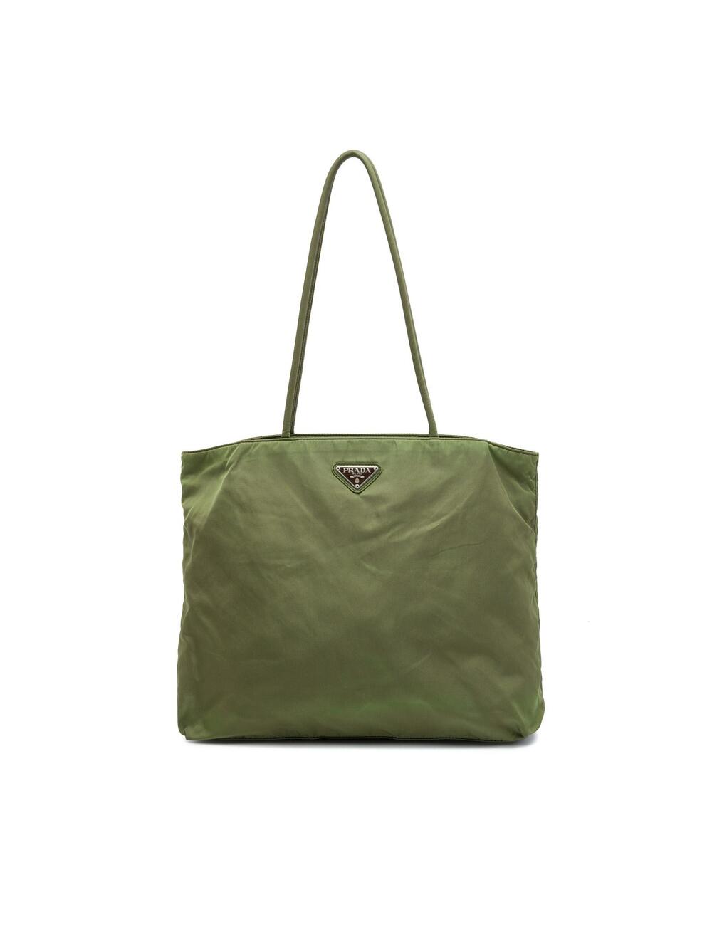 Prada Tessuto Tote Pre-Loved Olive #297210P50B